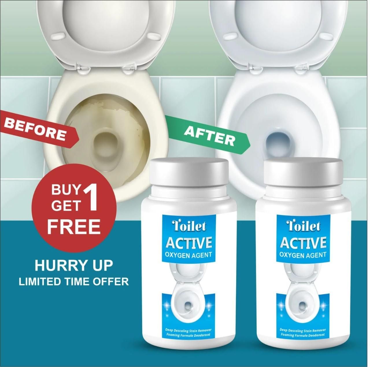 TOILET ACTIVE OXYGEN AGENT (Pack of 2)